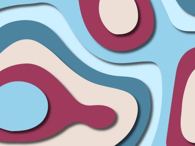 kağıt ile 3D arka plan şekilleri kesim. Soyut kağıt kitap kapağı için şablon arka plan bölmek. Kağıt arka plan kes. Soyut gerçekçi kağıt dekorasyon tasarımı için