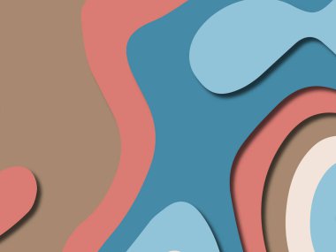 kağıt ile 3D arka plan şekilleri kesim. Soyut kağıt kitap kapağı için şablon arka plan bölmek. Kağıt arka plan kes. Soyut gerçekçi kağıt dekorasyon tasarımı için