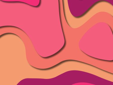 kağıt ile 3D arka plan şekilleri kesim. Soyut kağıt kitap kapağı için şablon arka plan bölmek. Kağıt arka plan kes. Soyut gerçekçi kağıt dekorasyon tasarımı için