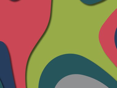 kağıt ile 3D arka plan şekilleri kesim. Soyut kağıt kitap kapağı için şablon arka plan bölmek. Kağıt arka plan kes. Soyut gerçekçi kağıt dekorasyon tasarımı için