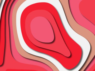 kağıt ile 3D arka plan şekilleri kesim. Soyut kağıt kitap kapağı için şablon arka plan bölmek. Kağıt arka plan kes. Soyut gerçekçi kağıt dekorasyon tasarımı için