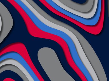 kağıt ile 3D arka plan şekilleri kesim. Soyut kağıt kitap kapağı için şablon arka plan bölmek. Kağıt arka plan kes. Soyut gerçekçi kağıt dekorasyon tasarımı için