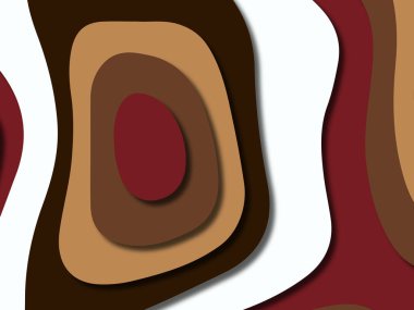 kağıt ile 3D arka plan şekilleri kesim. Soyut kağıt kitap kapağı için şablon arka plan bölmek. Kağıt arka plan kes. Soyut gerçekçi kağıt dekorasyon tasarımı için