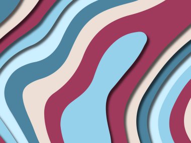 kağıt ile 3D arka plan şekilleri kesim. Soyut kağıt kitap kapağı için şablon arka plan bölmek. Kağıt arka plan kes. Soyut gerçekçi kağıt dekorasyon tasarımı için