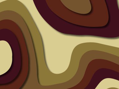 kağıt ile 3D arka plan şekilleri kesim. Soyut kağıt kitap kapağı için şablon arka plan bölmek. Kağıt arka plan kes. Soyut gerçekçi kağıt dekorasyon tasarımı için