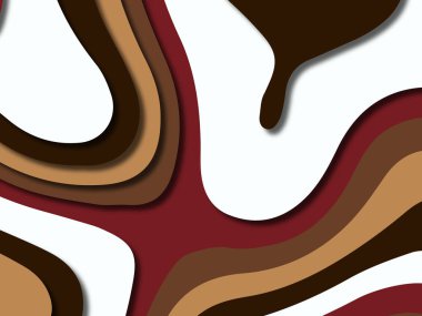 kağıt ile 3D arka plan şekilleri kesim. Soyut kağıt kitap kapağı için şablon arka plan bölmek. Kağıt arka plan kes. Soyut gerçekçi kağıt dekorasyon tasarımı için