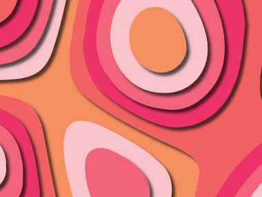 kağıt ile 3D arka plan şekilleri kesim. Soyut kağıt kitap kapağı için şablon arka plan bölmek. Kağıt arka plan kes. Soyut gerçekçi kağıt dekorasyon tasarımı için