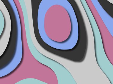 kağıt ile 3D arka plan şekilleri kesim. Soyut kağıt kitap kapağı için şablon arka plan bölmek. Kağıt arka plan kes. Soyut gerçekçi kağıt dekorasyon tasarımı için