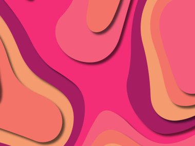 kağıt ile 3D arka plan şekilleri kesim. Soyut kağıt kitap kapağı için şablon arka plan bölmek. Kağıt arka plan kes. Soyut gerçekçi kağıt dekorasyon tasarımı için