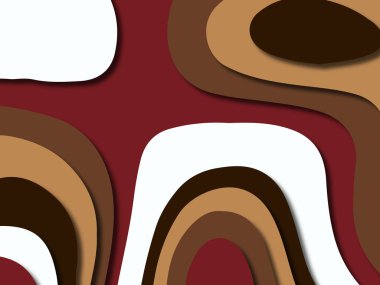 kağıt ile 3D arka plan şekilleri kesim. Soyut kağıt kitap kapağı için şablon arka plan bölmek. Kağıt arka plan kes. Soyut gerçekçi kağıt dekorasyon tasarımı için