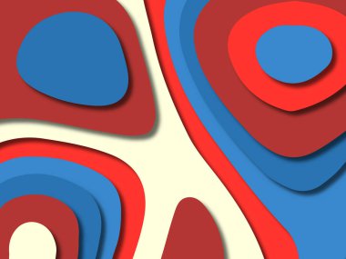 kağıt ile 3D arka plan şekilleri kesim. Soyut kağıt kitap kapağı için şablon arka plan bölmek. Kağıt arka plan kes. Soyut gerçekçi kağıt dekorasyon tasarımı için