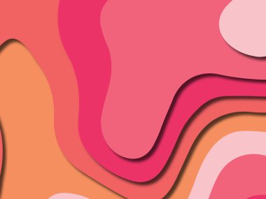 kağıt ile 3D arka plan şekilleri kesim. Soyut kağıt kitap kapağı için şablon arka plan bölmek. Kağıt arka plan kes. Soyut gerçekçi kağıt dekorasyon tasarımı için