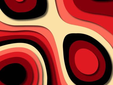 kağıt ile 3D arka plan şekilleri kesim. Soyut kağıt kitap kapağı için şablon arka plan bölmek. Kağıt arka plan kes. Soyut gerçekçi kağıt dekorasyon tasarımı için