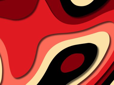 kağıt ile 3D arka plan şekilleri kesim. Soyut kağıt kitap kapağı için şablon arka plan bölmek. Kağıt arka plan kes. Soyut gerçekçi kağıt dekorasyon tasarımı için