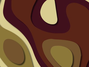 kağıt ile 3D arka plan şekilleri kesim. Soyut kağıt kitap kapağı için şablon arka plan bölmek. Kağıt arka plan kes. Soyut gerçekçi kağıt dekorasyon tasarımı için