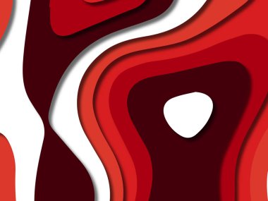 kağıt ile 3D arka plan şekilleri kesim. Soyut kağıt kitap kapağı için şablon arka plan bölmek. Kağıt arka plan kes. Soyut gerçekçi kağıt dekorasyon tasarımı için