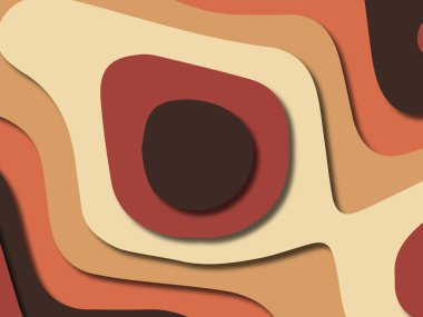 kağıt ile 3D arka plan şekilleri kesim. Soyut kağıt kitap kapağı için şablon arka plan bölmek. Kağıt arka plan kes. Soyut gerçekçi kağıt dekorasyon tasarımı için