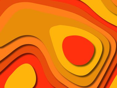 kağıt ile 3D arka plan şekilleri kesim. Soyut kağıt kitap kapağı için şablon arka plan bölmek. Kağıt arka plan kes. Soyut gerçekçi kağıt dekorasyon tasarımı için