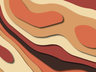 kağıt ile 3D arka plan şekilleri kesim. Soyut kağıt kitap kapağı için şablon arka plan bölmek. Kağıt arka plan kes. Soyut gerçekçi kağıt dekorasyon tasarımı için