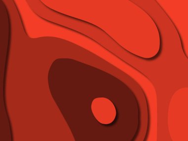 kağıt ile 3D arka plan şekilleri kesim. Soyut kağıt kitap kapağı için şablon arka plan bölmek. Kağıt arka plan kes. Soyut gerçekçi kağıt dekorasyon tasarımı için