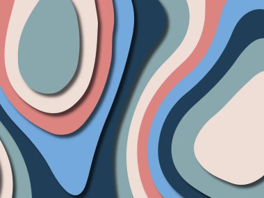 kağıt ile 3D arka plan şekilleri kesim. Soyut kağıt kitap kapağı için şablon arka plan bölmek. Kağıt arka plan kes. Soyut gerçekçi kağıt dekorasyon tasarımı için