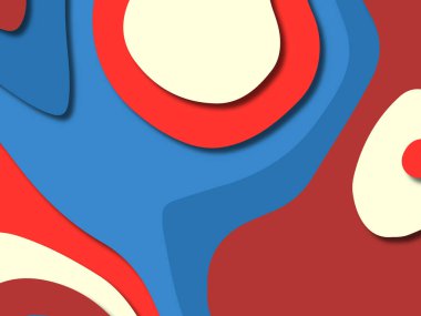 kağıt ile 3D arka plan şekilleri kesim. Soyut kağıt kitap kapağı için şablon arka plan bölmek. Kağıt arka plan kes. Soyut gerçekçi kağıt dekorasyon tasarımı için