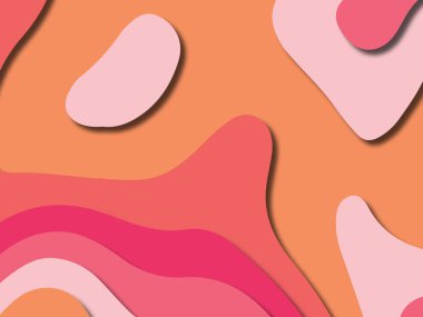 kağıt ile 3D arka plan şekilleri kesim. Soyut kağıt kitap kapağı için şablon arka plan bölmek. Kağıt arka plan kes. Soyut gerçekçi kağıt dekorasyon tasarımı için