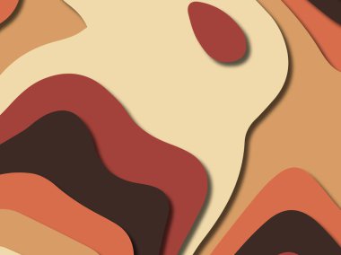 kağıt ile 3D arka plan şekilleri kesim. Soyut kağıt kitap kapağı için şablon arka plan bölmek. Kağıt arka plan kes. Soyut gerçekçi kağıt dekorasyon tasarımı için