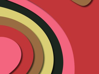 kağıt ile 3D arka plan şekilleri kesim. Soyut kağıt kitap kapağı için şablon arka plan bölmek. Kağıt arka plan kes. Soyut gerçekçi kağıt dekorasyon tasarımı için