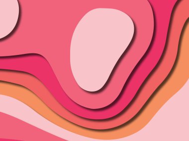 kağıt ile 3D arka plan şekilleri kesim. Soyut kağıt kitap kapağı için şablon arka plan bölmek. Kağıt arka plan kes. Soyut gerçekçi kağıt dekorasyon tasarımı için