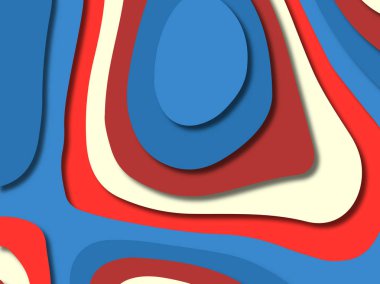 kağıt ile 3D arka plan şekilleri kesim. Soyut kağıt kitap kapağı için şablon arka plan bölmek. Kağıt arka plan kes. Soyut gerçekçi kağıt dekorasyon tasarımı için