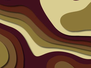 kağıt ile 3D arka plan şekilleri kesim. Soyut kağıt kitap kapağı için şablon arka plan bölmek. Kağıt arka plan kes. Soyut gerçekçi kağıt dekorasyon tasarımı için