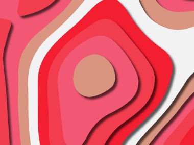 kağıt ile 3D arka plan şekilleri kesim. Soyut kağıt kitap kapağı için şablon arka plan bölmek. Kağıt arka plan kes. Soyut gerçekçi kağıt dekorasyon tasarımı için