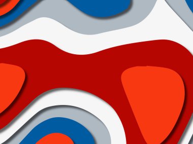 kağıt ile 3D arka plan şekilleri kesim. Soyut kağıt kitap kapağı için şablon arka plan bölmek. Kağıt arka plan kes. Soyut gerçekçi kağıt dekorasyon tasarımı için