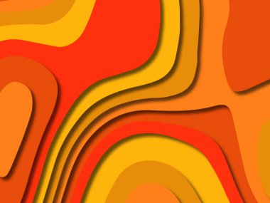 kağıt ile 3D arka plan şekilleri kesim. Soyut kağıt kitap kapağı için şablon arka plan bölmek. Kağıt arka plan kes. Soyut gerçekçi kağıt dekorasyon tasarımı için