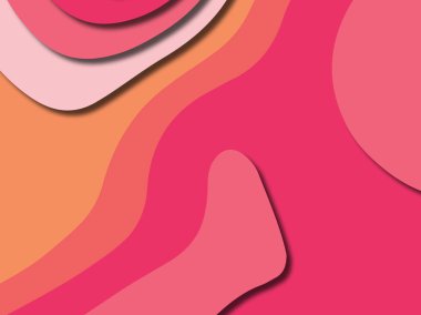 kağıt ile 3D arka plan şekilleri kesim. Soyut kağıt kitap kapağı için şablon arka plan bölmek. Kağıt arka plan kes. Soyut gerçekçi kağıt dekorasyon tasarımı için