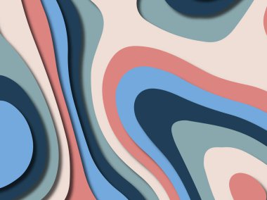 kağıt ile 3D arka plan şekilleri kesim. Soyut kağıt kitap kapağı için şablon arka plan bölmek. Kağıt arka plan kes. Soyut gerçekçi kağıt dekorasyon tasarımı için