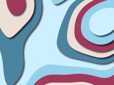 kağıt ile 3D arka plan şekilleri kesim. Soyut kağıt kitap kapağı için şablon arka plan bölmek. Kağıt arka plan kes. Soyut gerçekçi kağıt dekorasyon tasarımı için