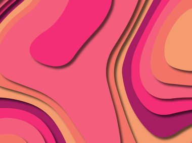 kağıt ile 3D arka plan şekilleri kesim. Soyut kağıt kitap kapağı için şablon arka plan bölmek. Kağıt arka plan kes. Soyut gerçekçi kağıt dekorasyon tasarımı için