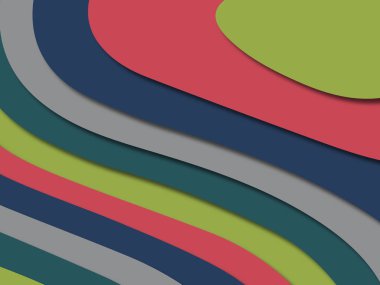 kağıt ile 3D arka plan şekilleri kesim. Soyut kağıt kitap kapağı için şablon arka plan bölmek. Kağıt arka plan kes. Soyut gerçekçi kağıt dekorasyon tasarımı için