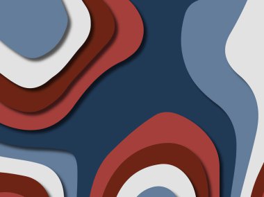 kağıt ile 3D arka plan şekilleri kesim. Soyut kağıt kitap kapağı için şablon arka plan bölmek. Kağıt arka plan kes. Soyut gerçekçi kağıt dekorasyon tasarımı için