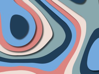 kağıt ile 3D arka plan şekilleri kesim. Soyut kağıt kitap kapağı için şablon arka plan bölmek. Kağıt arka plan kes. Soyut gerçekçi kağıt dekorasyon tasarımı için