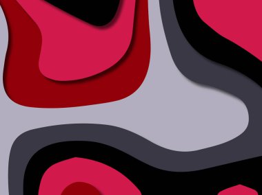 kağıt ile 3D arka plan şekilleri kesim. Soyut kağıt kitap kapağı için şablon arka plan bölmek. Kağıt arka plan kes. Soyut gerçekçi kağıt dekorasyon tasarımı için