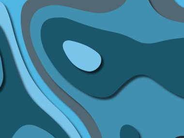 kağıt ile 3D arka plan şekilleri kesim. Soyut kağıt kitap kapağı için şablon arka plan bölmek. Kağıt arka plan kes. Soyut gerçekçi kağıt dekorasyon tasarımı için