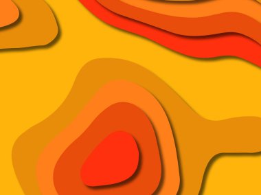 kağıt ile 3D arka plan şekilleri kesim. Soyut kağıt kitap kapağı için şablon arka plan bölmek. Kağıt arka plan kes. Soyut gerçekçi kağıt dekorasyon tasarımı için