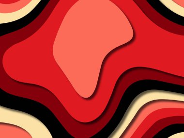 kağıt ile 3D arka plan şekilleri kesim. Soyut kağıt kitap kapağı için şablon arka plan bölmek. Kağıt arka plan kes. Soyut gerçekçi kağıt dekorasyon tasarımı için