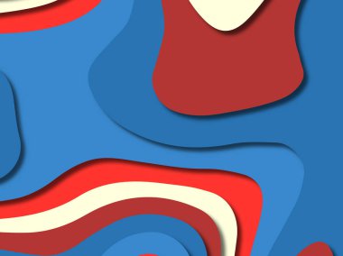 kağıt ile 3D arka plan şekilleri kesim. Soyut kağıt kitap kapağı için şablon arka plan bölmek. Kağıt arka plan kes. Soyut gerçekçi kağıt dekorasyon tasarımı için