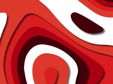 kağıt ile 3D arka plan şekilleri kesim. Soyut kağıt kitap kapağı için şablon arka plan bölmek. Kağıt arka plan kes. Soyut gerçekçi kağıt dekorasyon tasarımı için