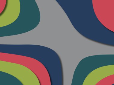 kağıt ile 3D arka plan şekilleri kesim. Soyut kağıt kitap kapağı için şablon arka plan bölmek. Kağıt arka plan kes. Soyut gerçekçi kağıt dekorasyon tasarımı için