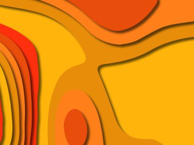 kağıt ile 3D arka plan şekilleri kesim. Soyut kağıt kitap kapağı için şablon arka plan bölmek. Kağıt arka plan kes. Soyut gerçekçi kağıt dekorasyon tasarımı için